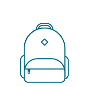 Student backpack Icon